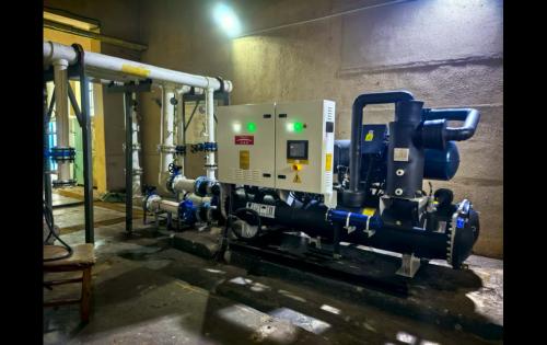 綠色升級！碩達(dá)智水為大連大開污水處理有限公司打造高效水源熱泵系統(tǒng)